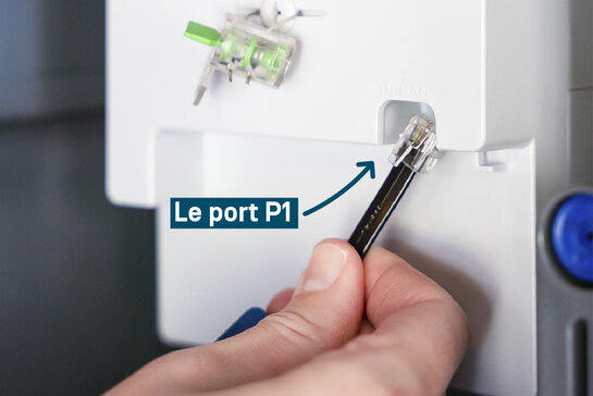Type de compteur avec un port utilisateur