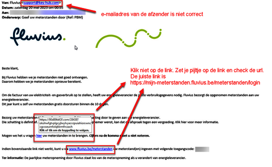 Phishing: geef uw meterstanden door