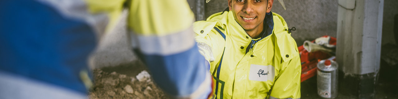 Fluvius aan het werk